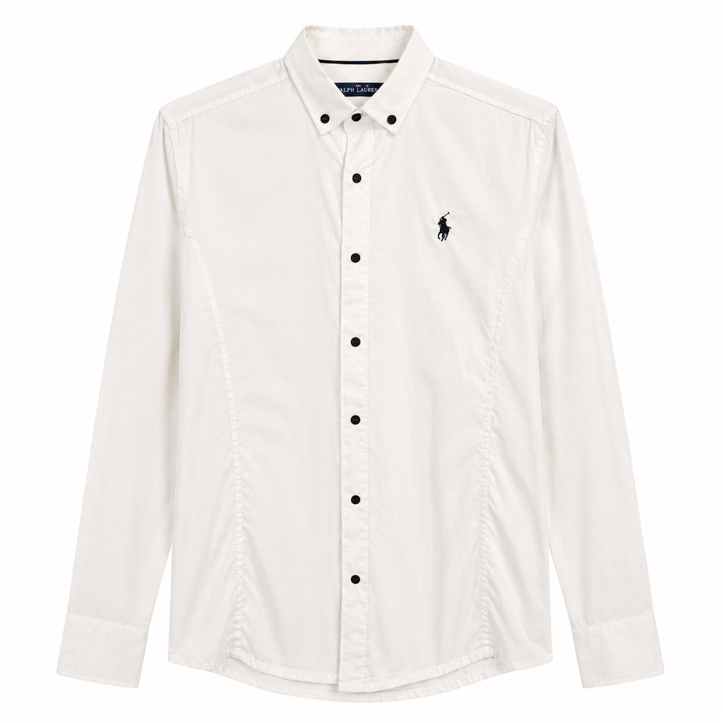 Ralph Lauren Classic White Long Sleeve Shirt