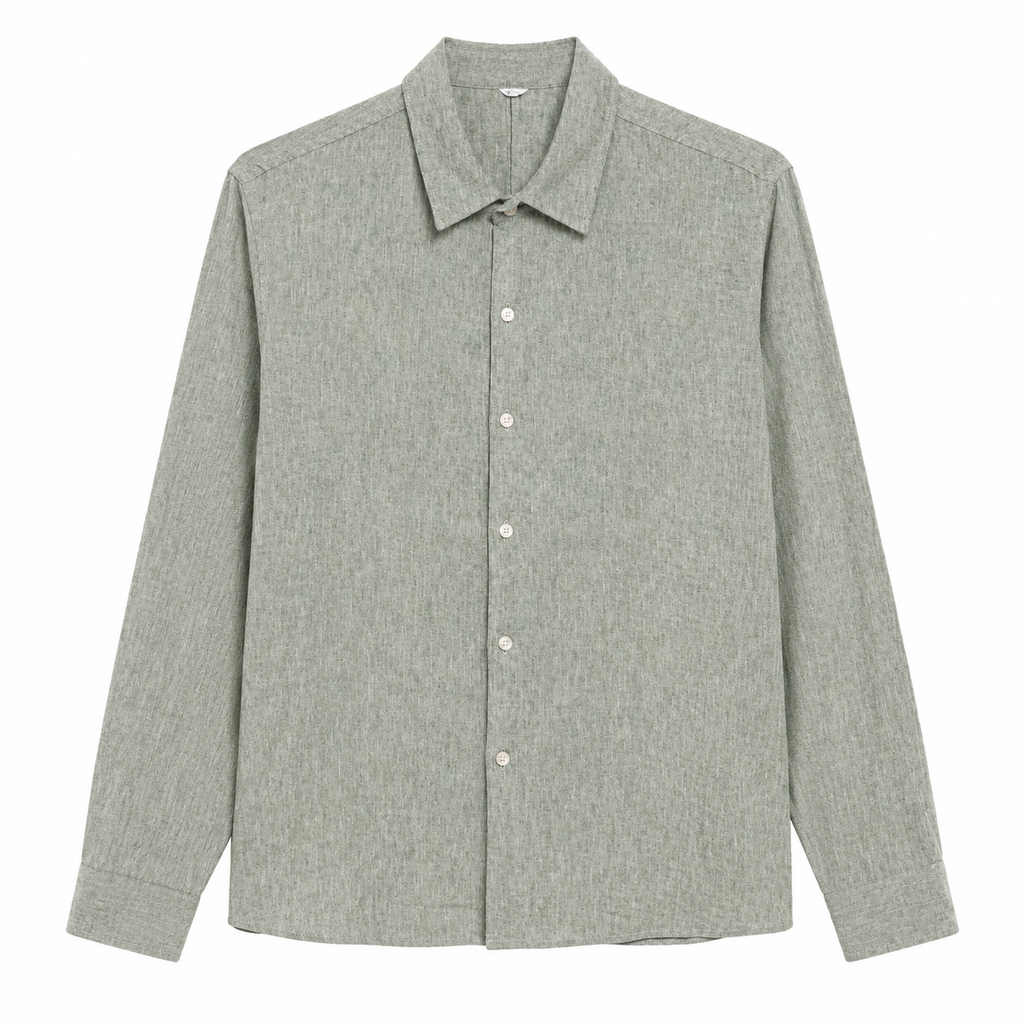 Sage Green Textured Shirt