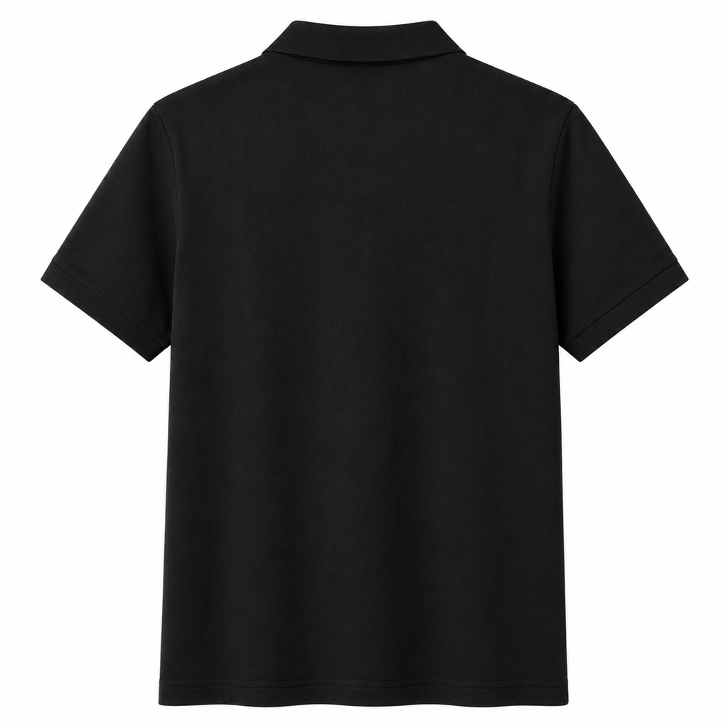 Black Classic Short Sleeve Polo