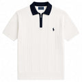 Monaco Knit Zip Polo – White