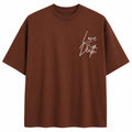 Love To Death Oversized Tee - Brown