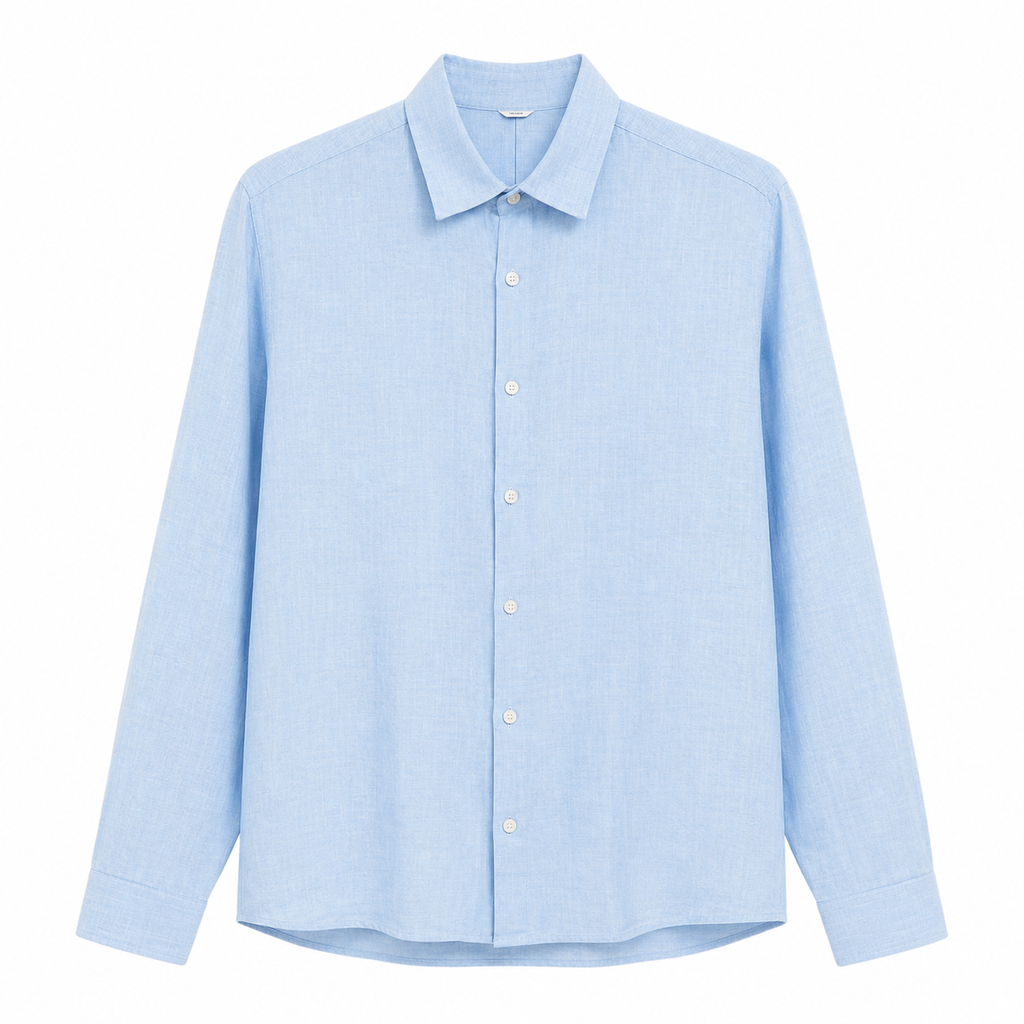 Light Blue Textured Shirt