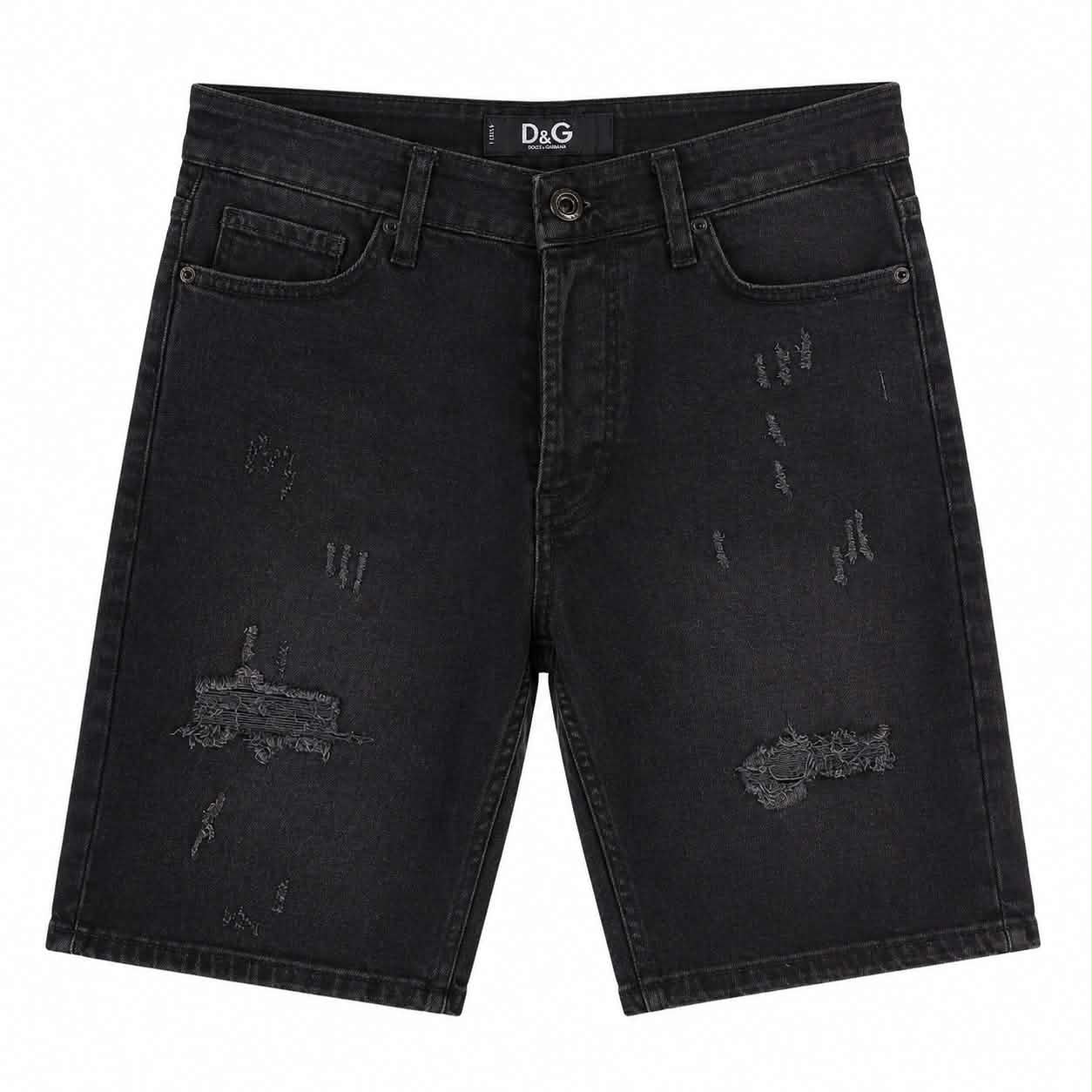 D&G Shadow Distressed Shorts