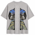 Vintage Scarf Girl Oversized Tee