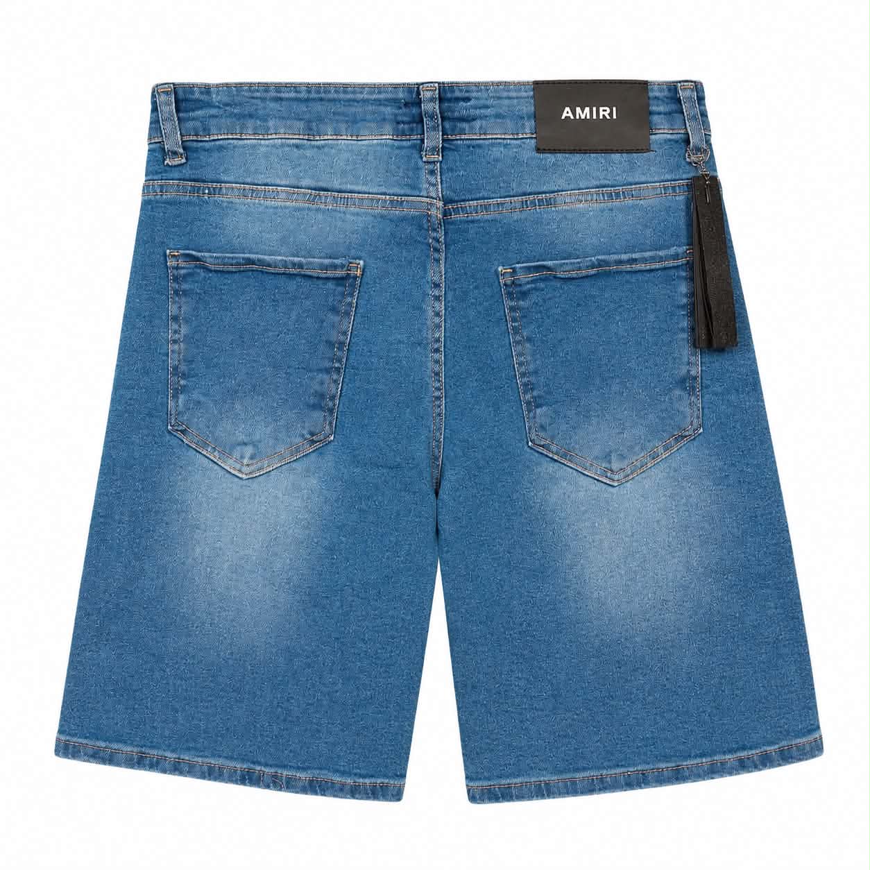 Vintage Blue Distressed Shorts