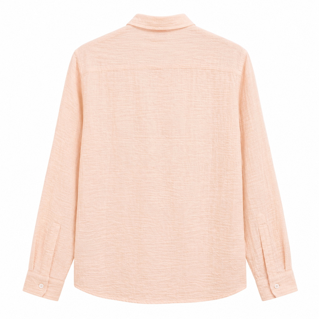 Peach Textured Shirt