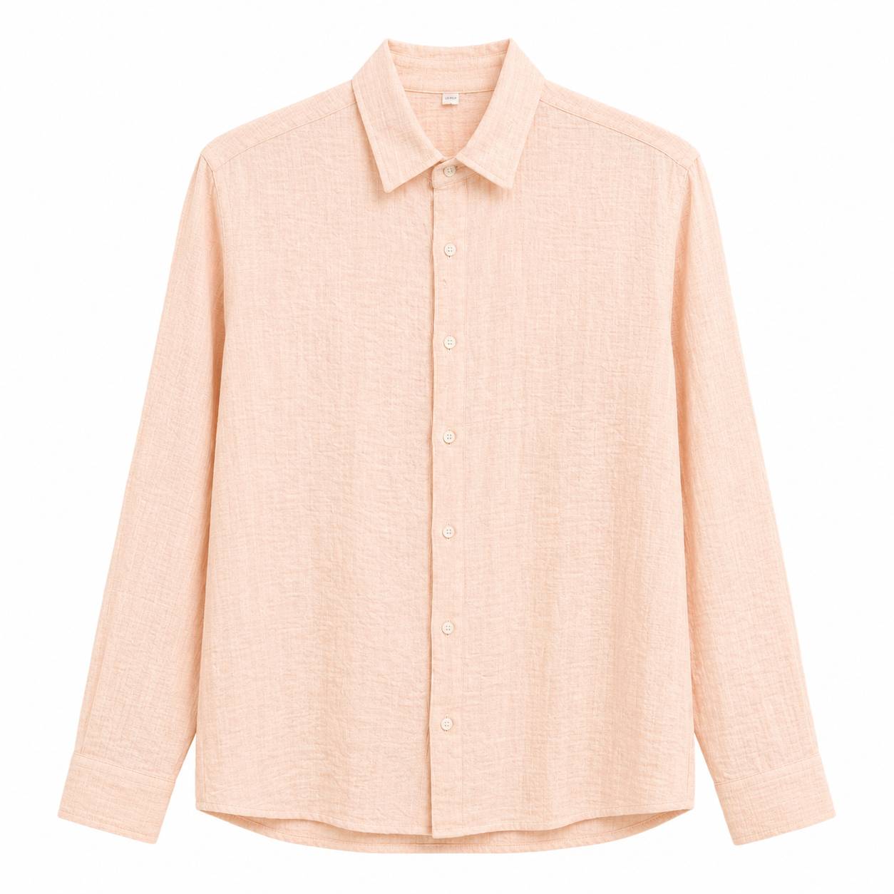 Peach Textured Shirt