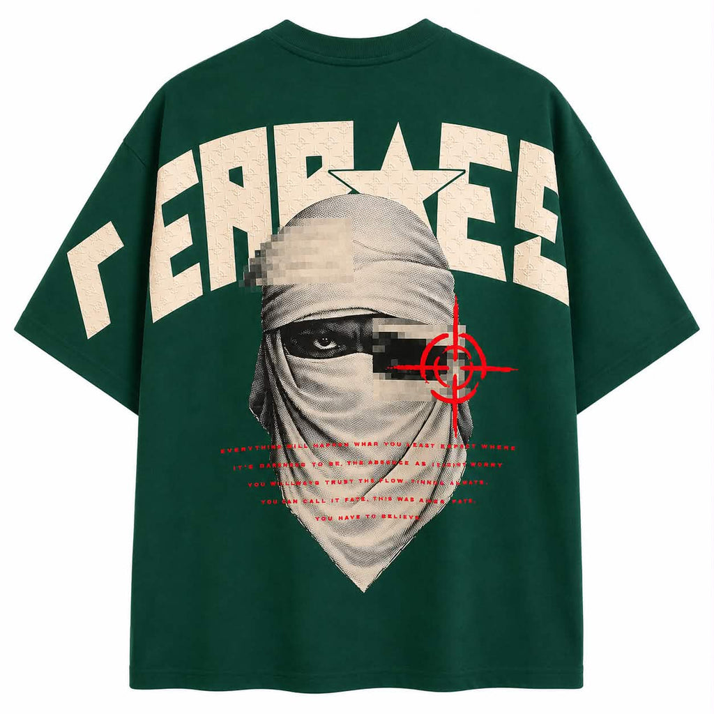 Fate - Desert Vision Oversized Tee - Emerald Green