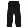 Black Wide-Leg Lounge Pants