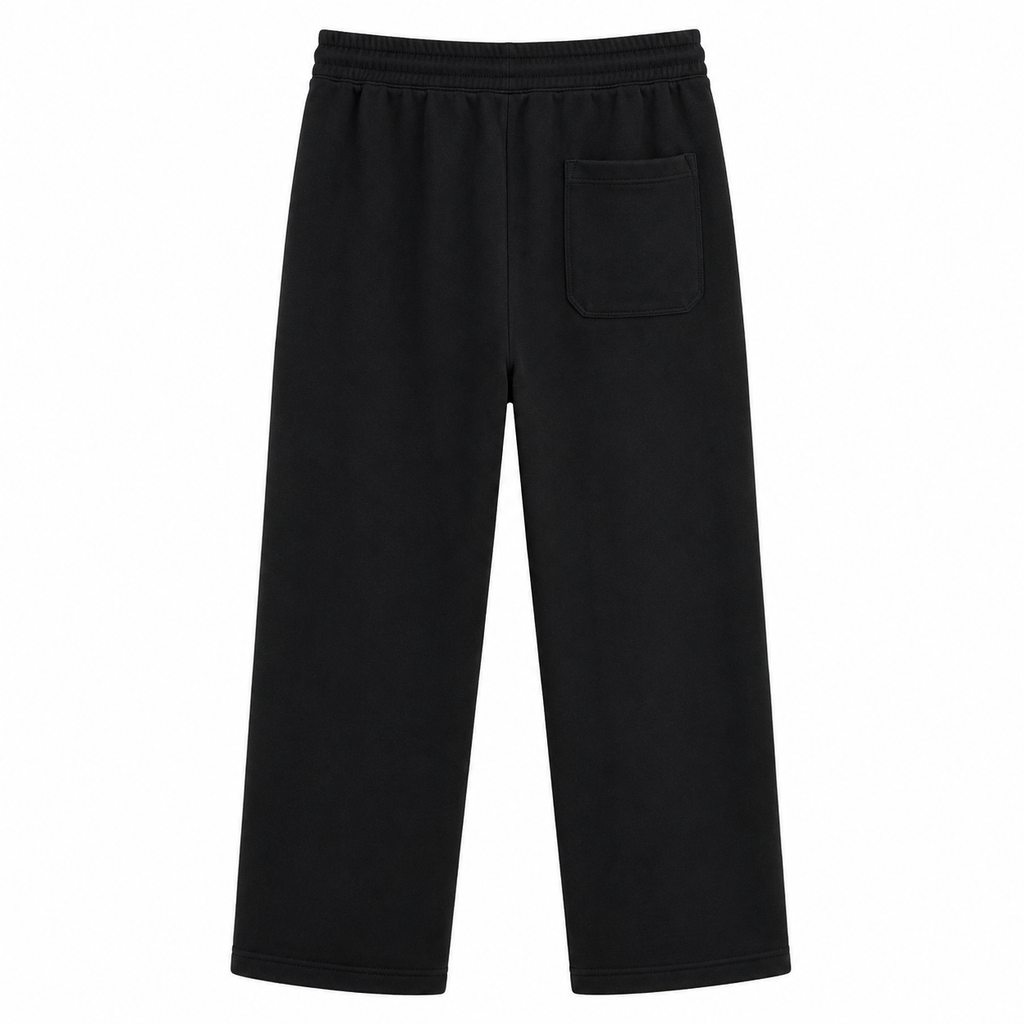 Black Wide-Leg Lounge Pants