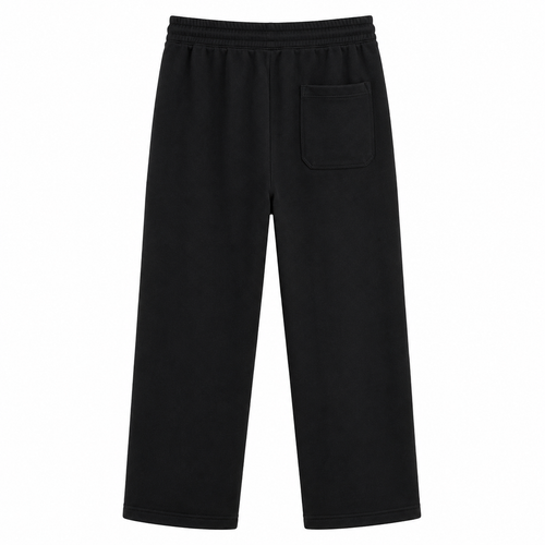 Black Wide-Leg Lounge Pants