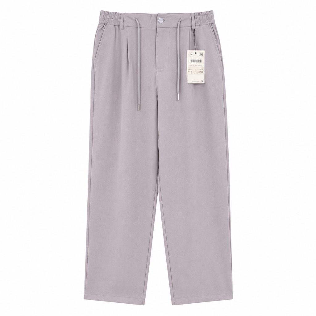Relaxed Wide-Leg Trousers