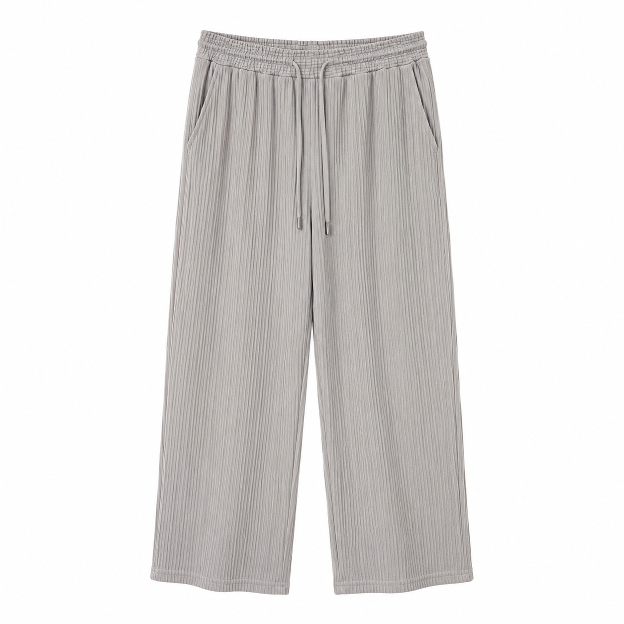 Ribbed Wide-Leg Lounge Pants
