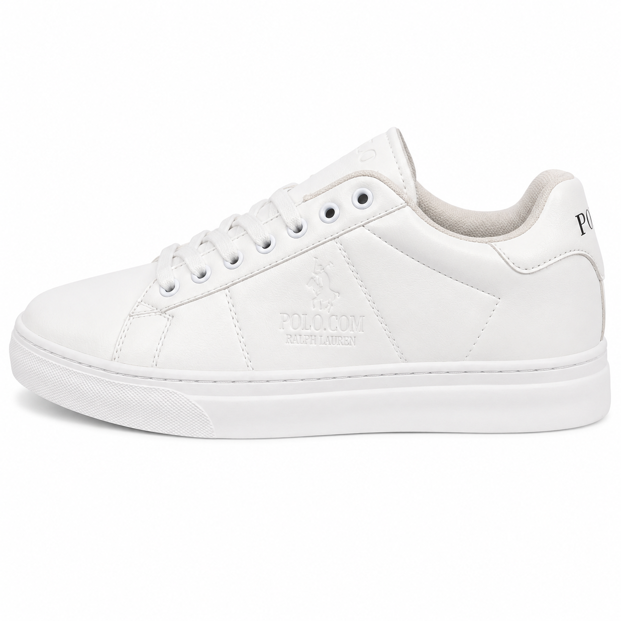 Polo Ralph Lauren Court Leather Sneakers – White
