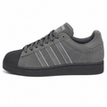 Classic Suede Shell-Toe Sneakers – Grey/Black