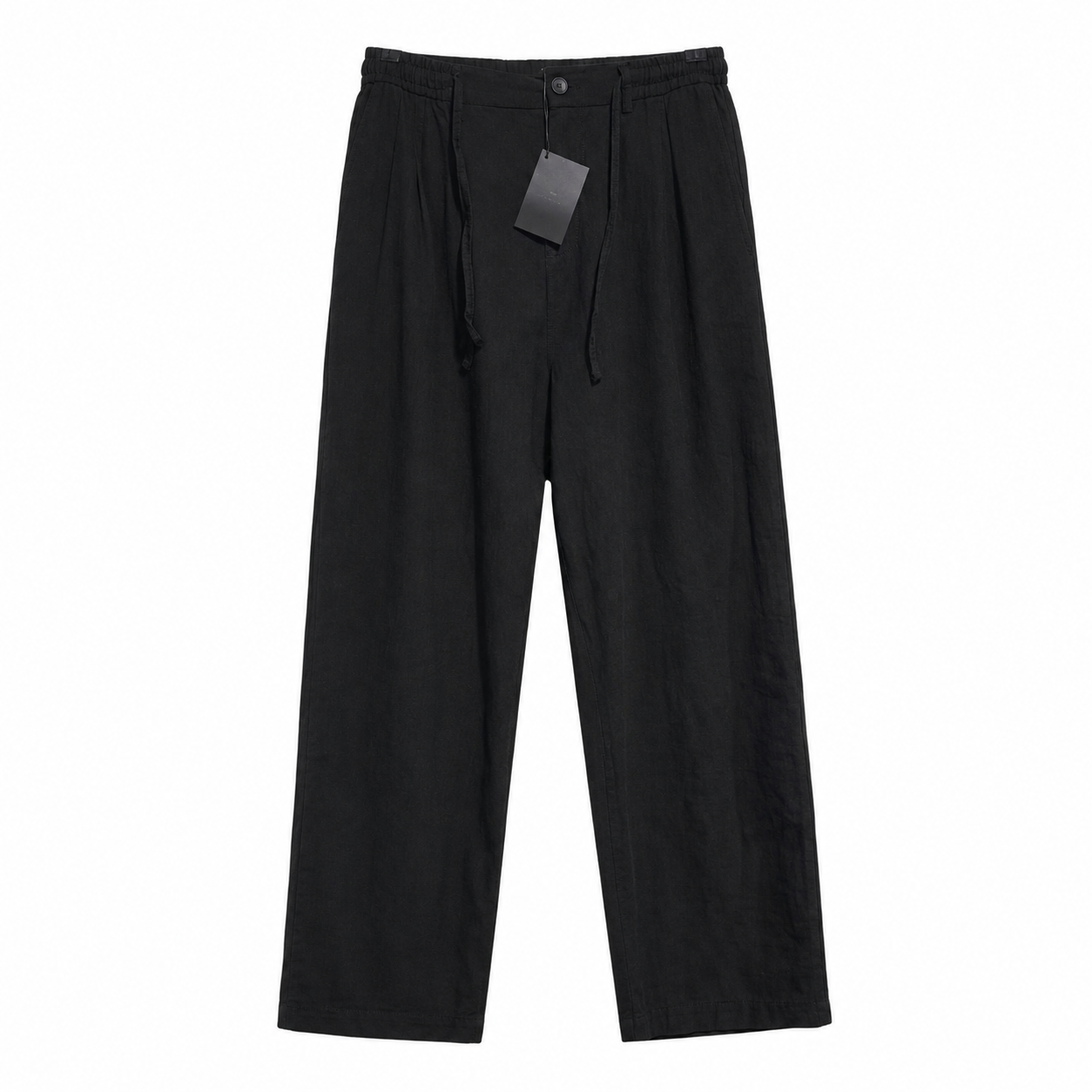 Linen pants -Black