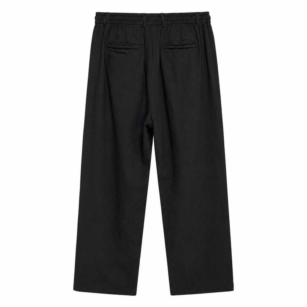 Linen pants -Black