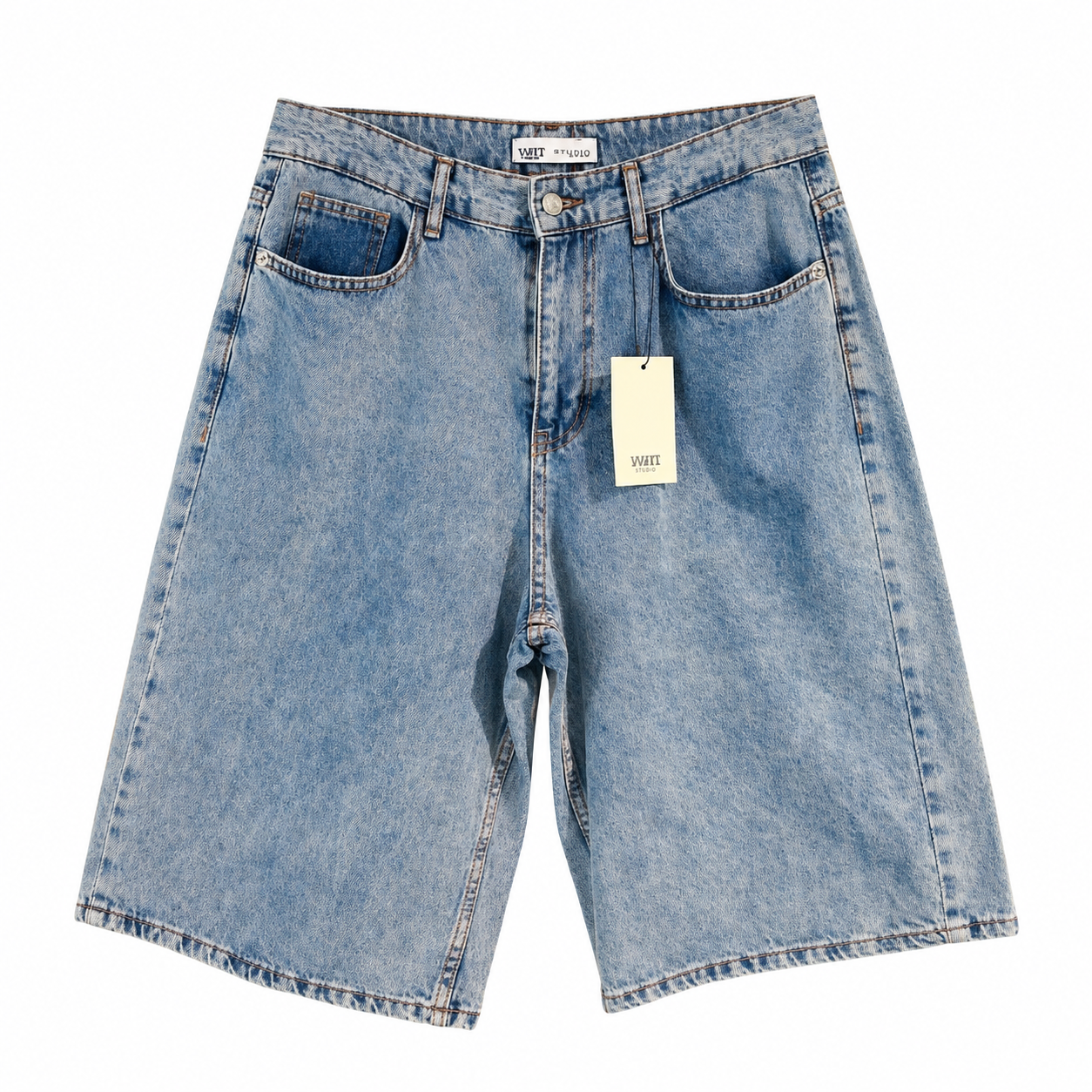 Vintage Light Wash Bermuda Shorts