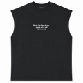 Back in the Days Sleeveless Muscle Tee – Black