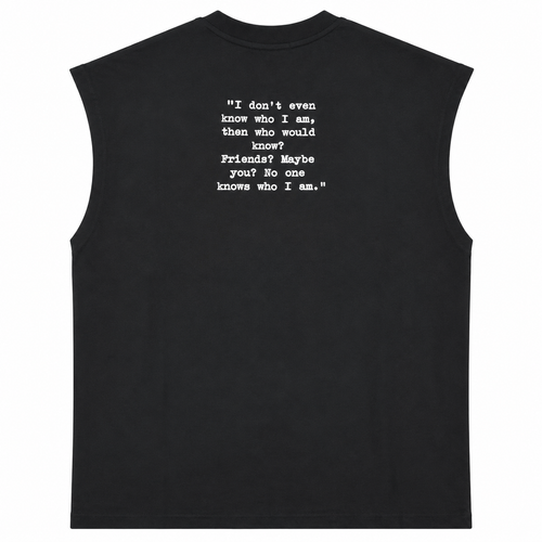 Back in the Days Sleeveless Muscle Tee – Black