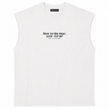 Back in the Days Sleeveless Muscle Tee – White