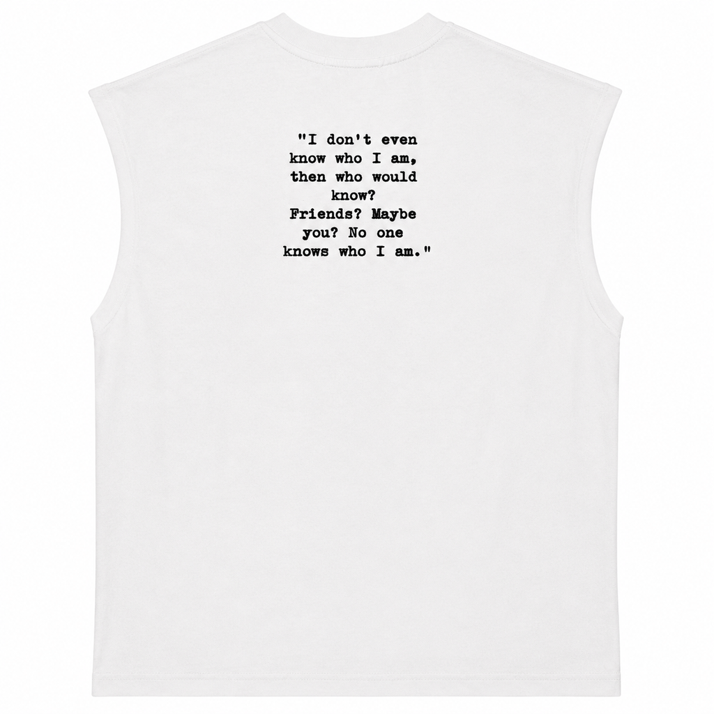 Back in the Days Sleeveless Muscle Tee – White