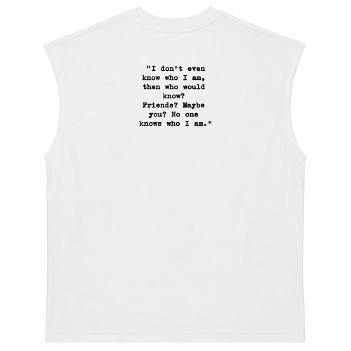 Back in the Days Sleeveless Muscle Tee – White